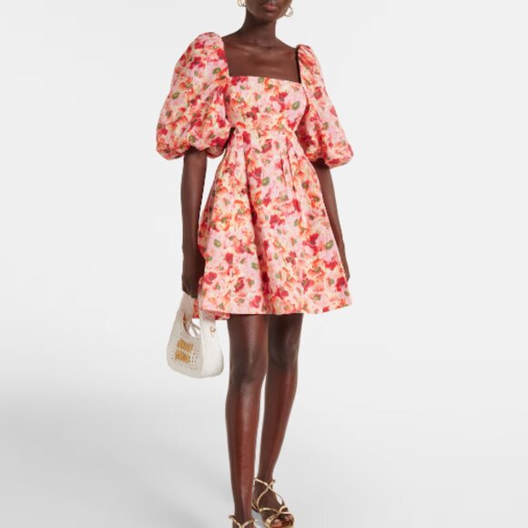 NWOT ！Zimmermann Lightburst cutout floral linen minidress - Picture 1 of 14